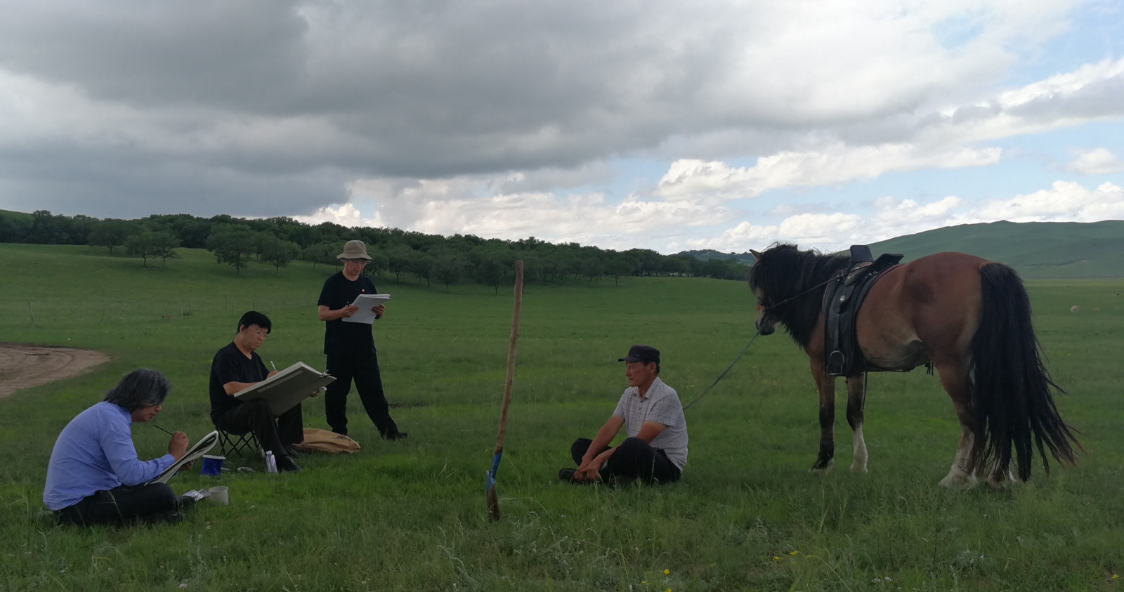 全国政协委员采风写生团走进内蒙——山东画院院长孔维克应邀参加活动