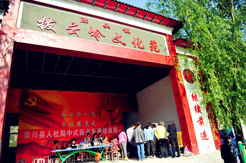 核桃树下牡丹艳 拨云岭村开山修路20年拨开云雾见幸福