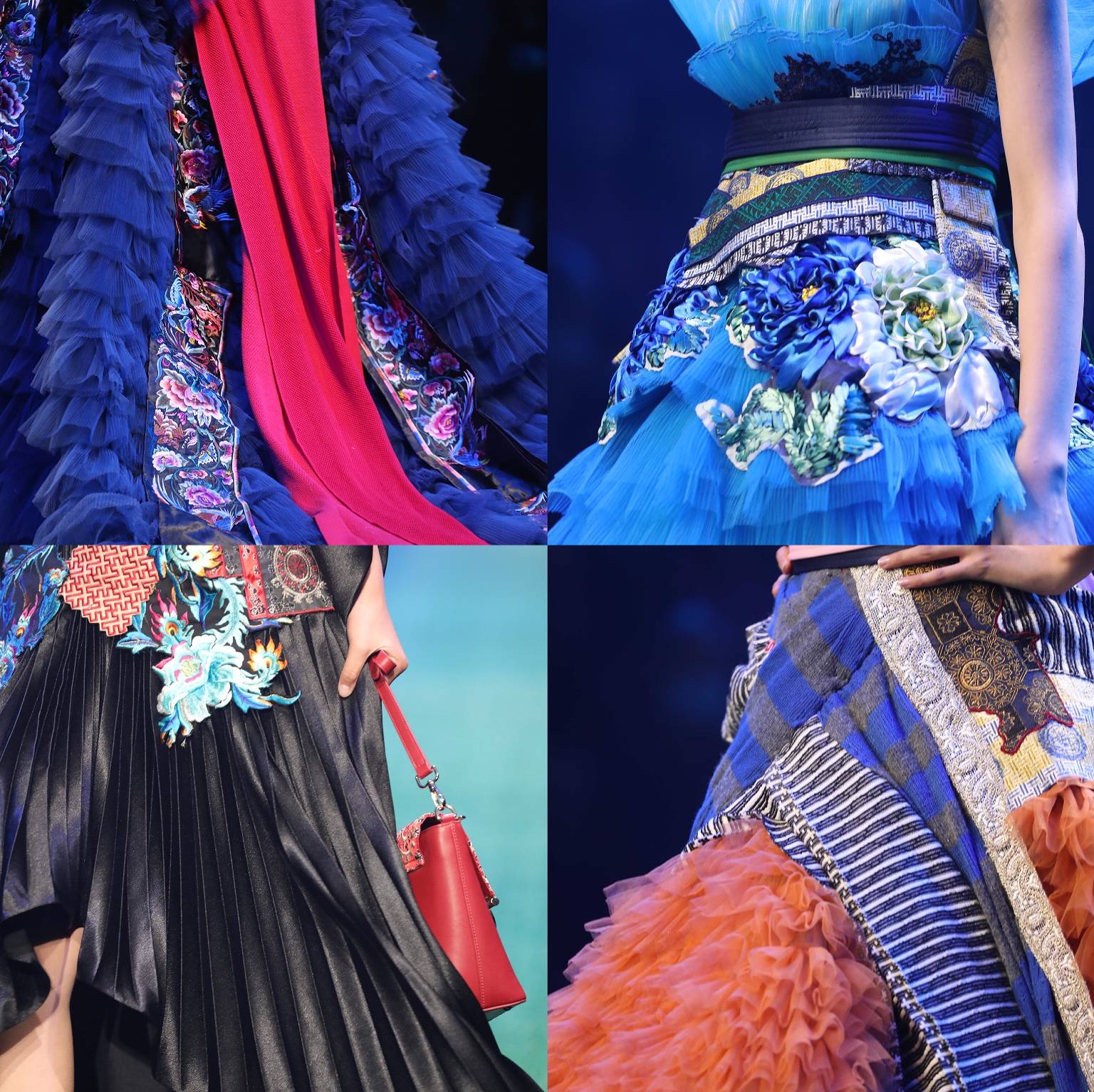 天才妈妈×东乡绣娘·张肇达公益秀亮相中国国际时装周