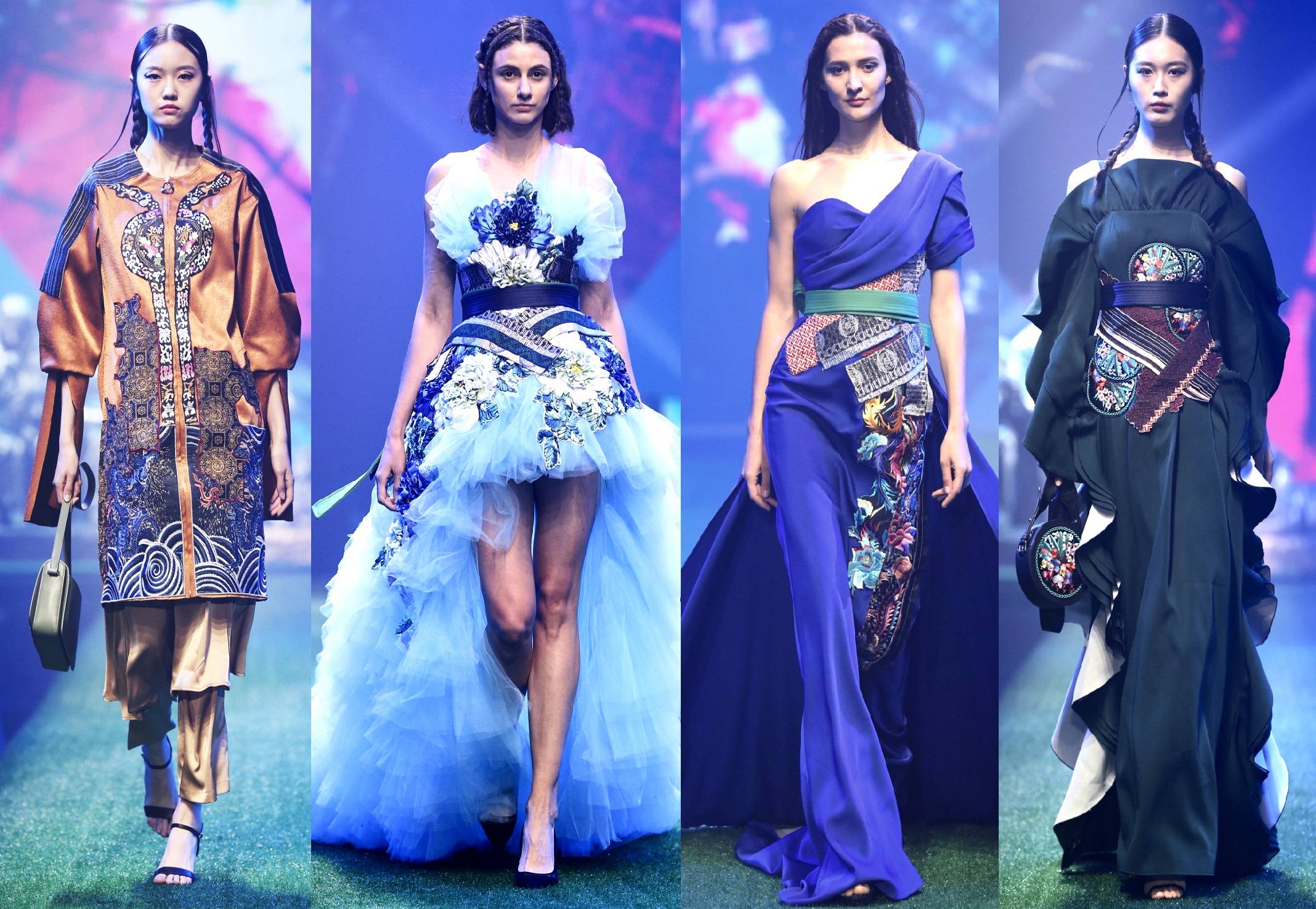 天才妈妈×东乡绣娘·张肇达公益秀亮相中国国际时装周