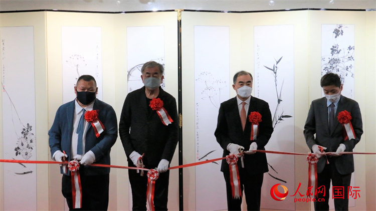 “笔歌墨舞”王传峰、隈研吾跨界书画作品首次在东京公开展出