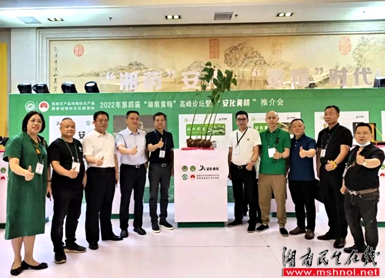 长沙市安化商会受邀参加第四届“湖南黄精”高峰论坛暨“安化黄精”推介会